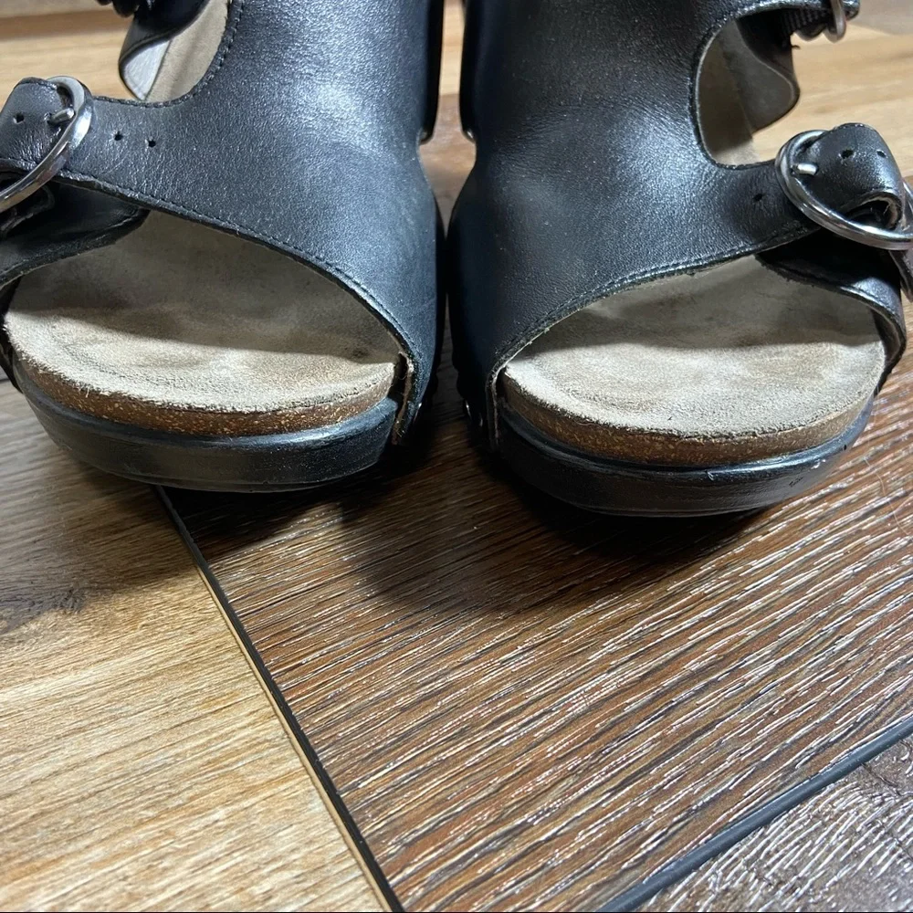 Dansko Fern Wedge Heel Slide Sandals Size 40